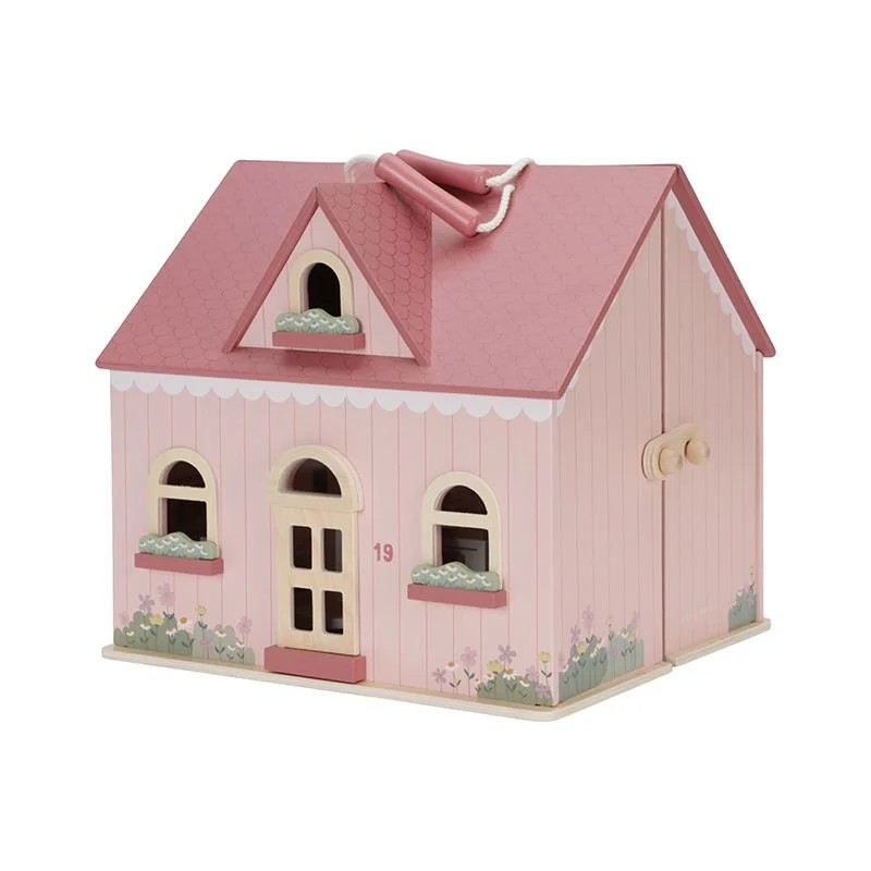 Little Dutch draagbaar houten poppenhuis