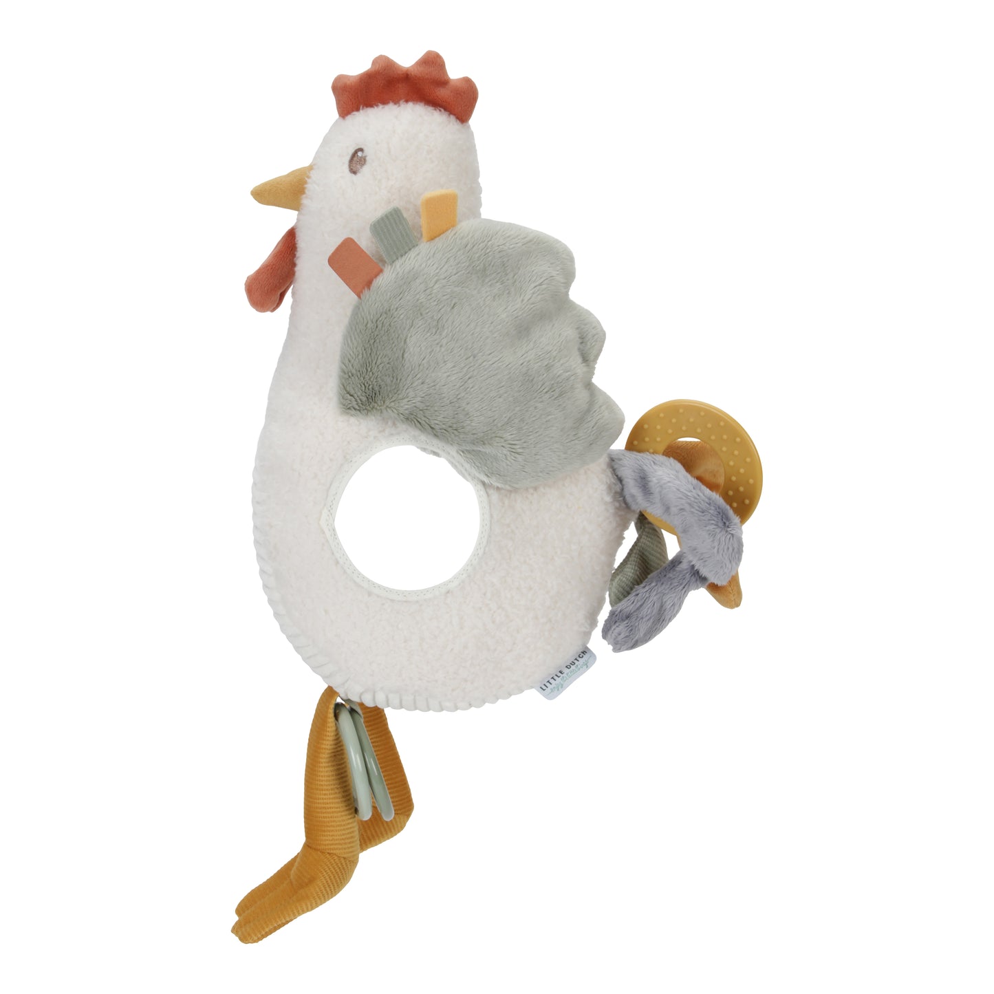 Little Dutch activiteitenknuffel kip 25cm Little Farm