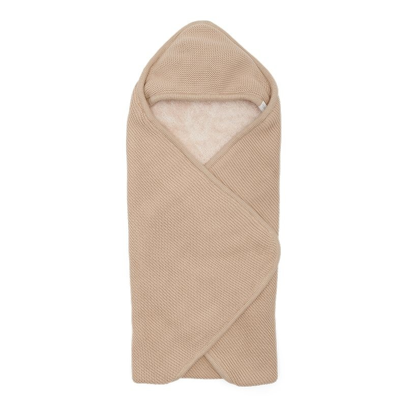 Little Dutch gebreide omslagdoek Beige