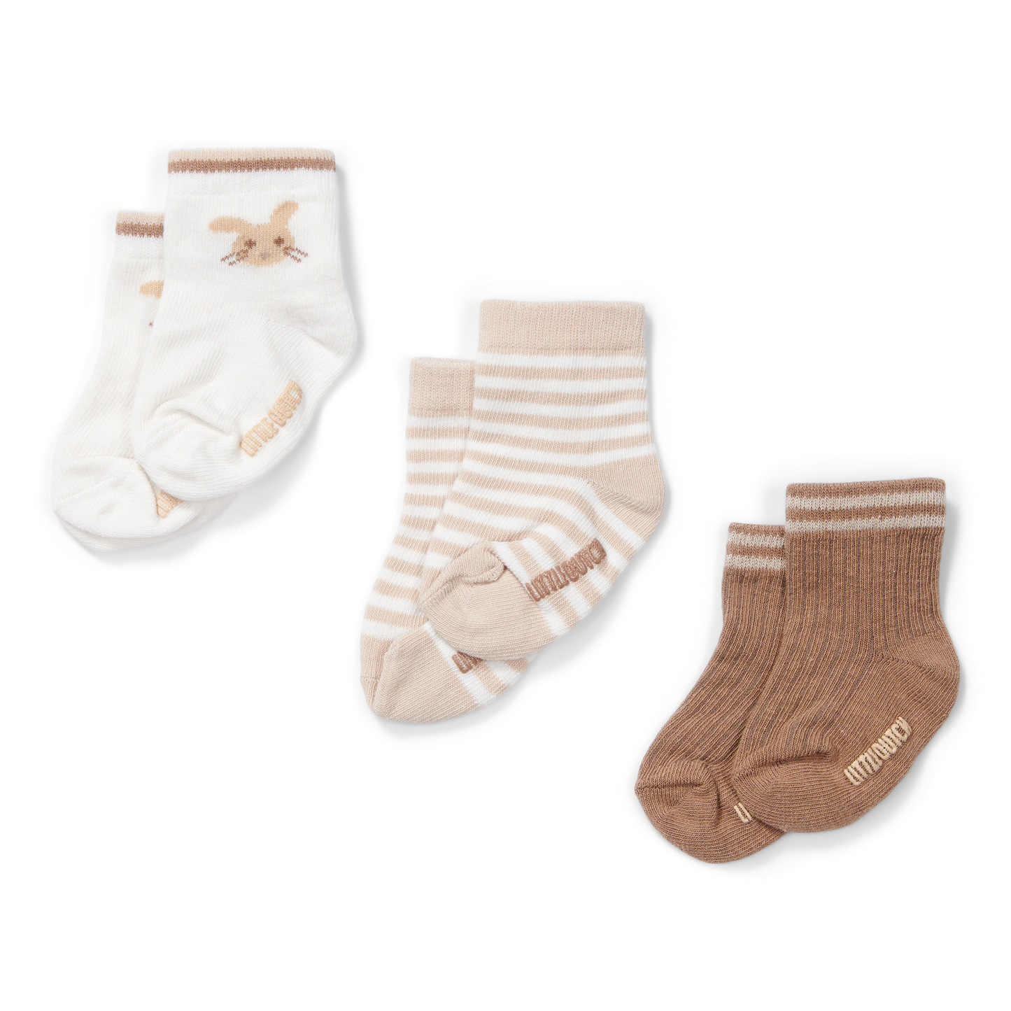 Little Dutch 3-pack babysokjes Baby Bunny- maat 1 (50-56)